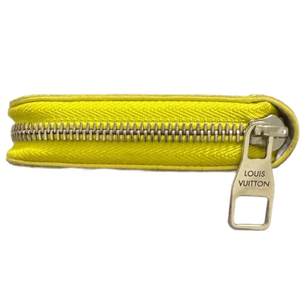 Louis Vuitton 2013 Damier Infini Zippy Wallet (RARE) Yellow with LV Dustbag